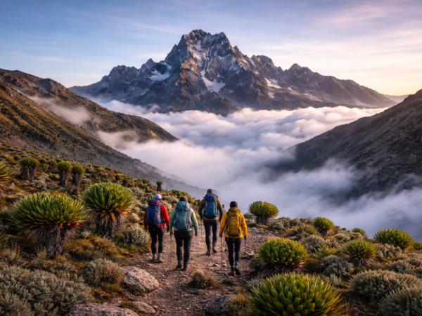 4-Days Mount Kenya Tour- Lenana Summit Trek: Sirimon to Chogoria route